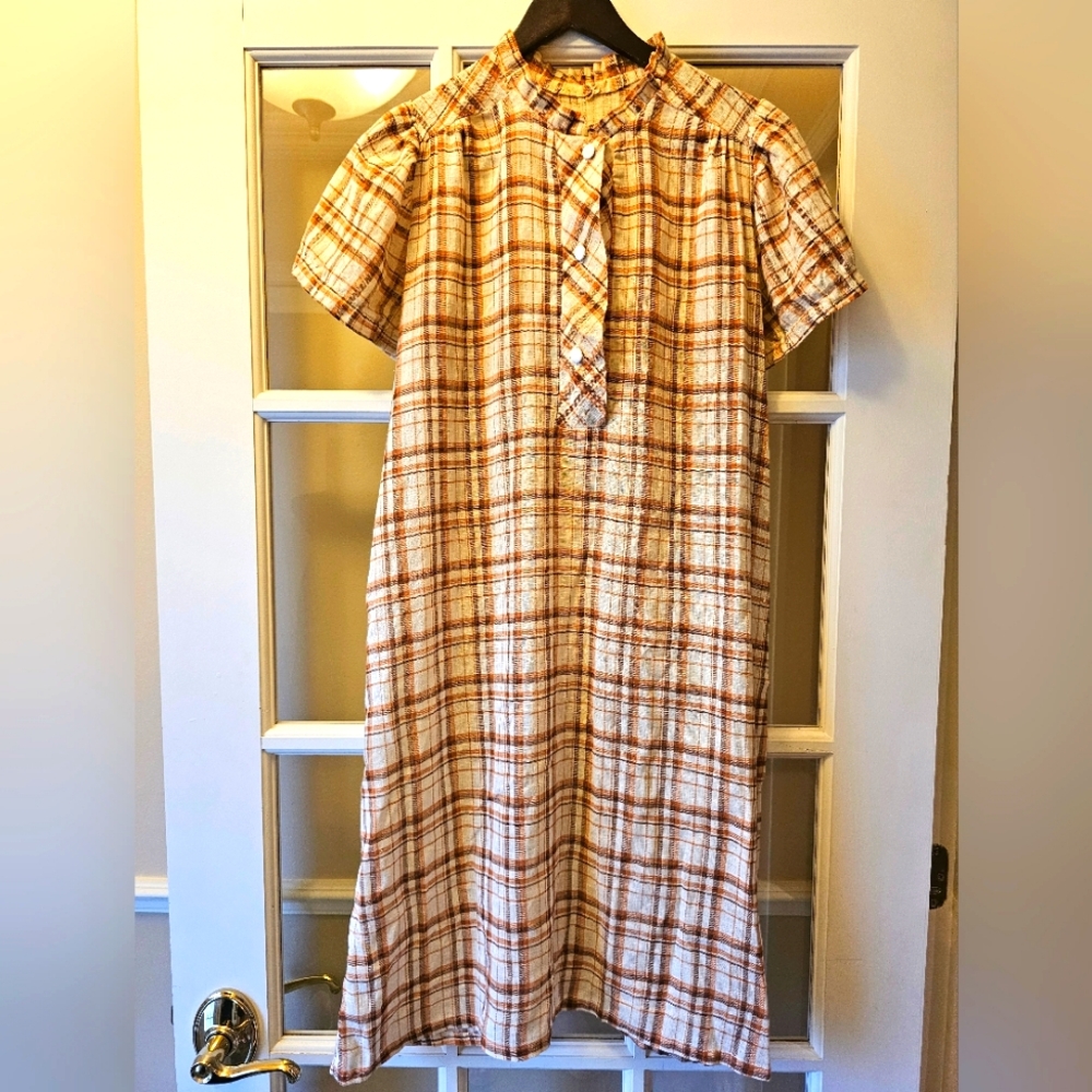 Vintage 1960's plaid dress